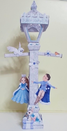 Some Enchanted Christmas 3D Victorian Lampost Luminiere by Pam Stubley