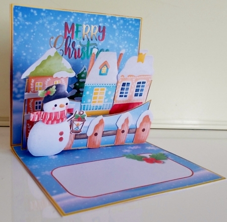 Snowflakes & Snowmen - Double Pop Out Card by Pam Stubley