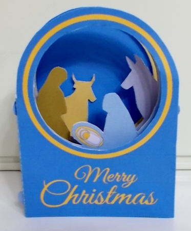 Nativity Tunnel Card - Cardmaking by Pam Stubley