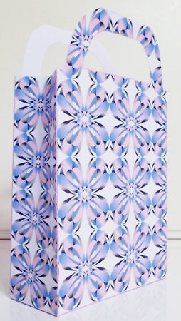 Purple floral gift bag 2 by Pam Stubley