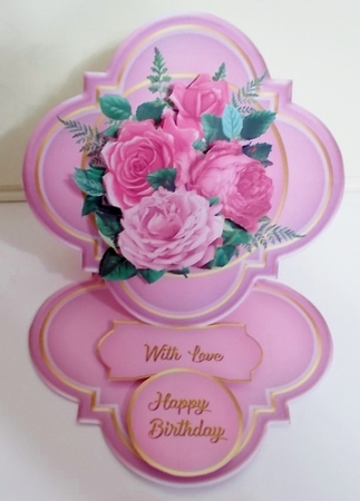 Floral Easel Card 2 by Pam Stubley