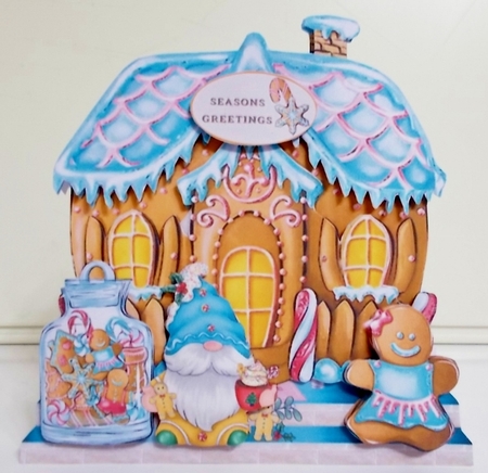 Gingerbread House Shaped Mini Page Kit by Pam Stubley