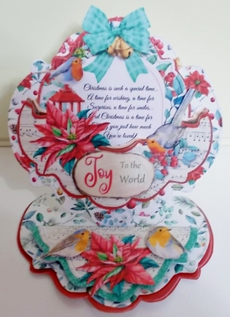 Winter Chorus 1B Pocket Easel Card by Pam Stubley