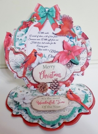 Winter Chorus 1C Pocket Easel Card by Pam Stubley