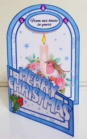 Cutaway Candle with roses by Pam Stubley