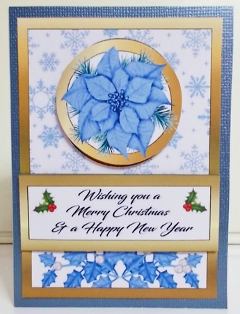 Diagonal pop-out Banner & candles by Pam Stubley