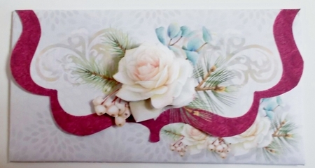 Christmas Roses Gift Voucher- 6 by Pam Stubley