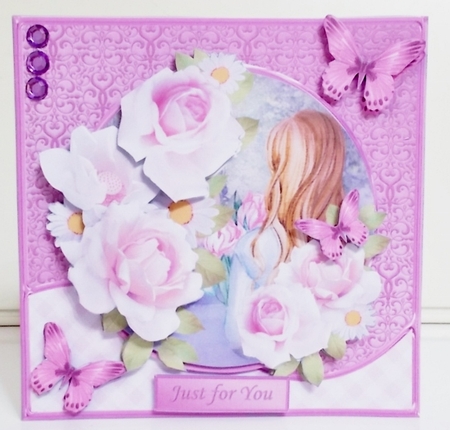 Picking Flowers - Decoupage Card Mini Kit by Pam Stubley
