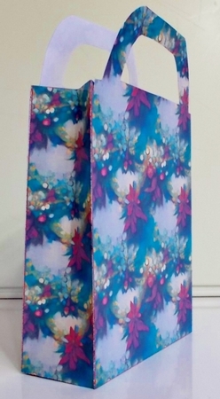 Floral Christmas gift bag 2 by Pam Stubley