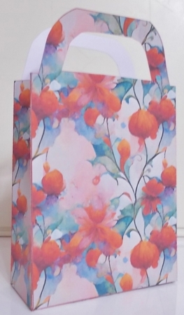 Floral Christmas gift bag 5 by Pam Stubley