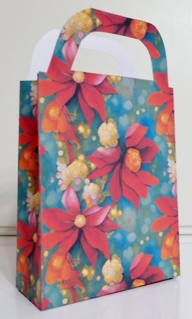 Floral Christmas gift bag 12 by Pam Stubley