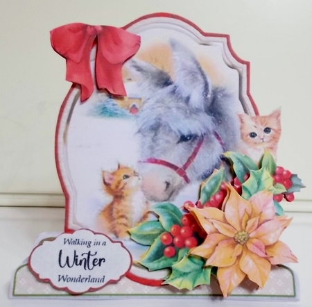 Christmas is in the Air 3 Shaped 6x6 Card & Envelope Kit by Pam Stubley