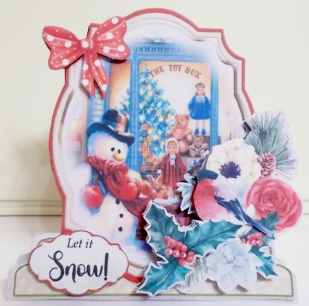 Christmas is in the Air 5 Shaped 6x6 Card & Envelope Kit by Pam Stubley