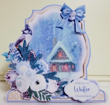 Christmas is in the Air 9 Shaped 6x6 Card & Envelope Kit by Pam Stubley