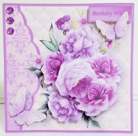 Lavender Bouquet - Decoupage Card Mini Kit by Pam Stubley
