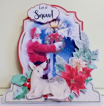 Christmas is in the Air 14 Shaped 6x6 Card & Envelope Kit by Pam Stubley