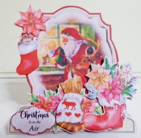 Christmas is in the Air 16 Shaped 6x6 Card & Envelope Kit by Pam Stubley