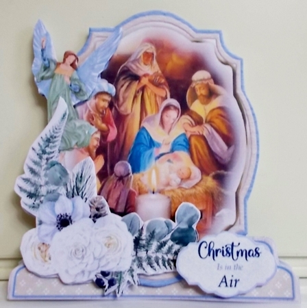 Christmas is in the Air 18 Shaped 6x6 Card & Envelope Kit by Pam Stubley
