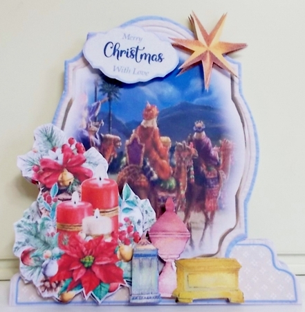 Christmas is in the Air 20 Shaped 6x6 Card & Envelope Kit by Pam Stubley
