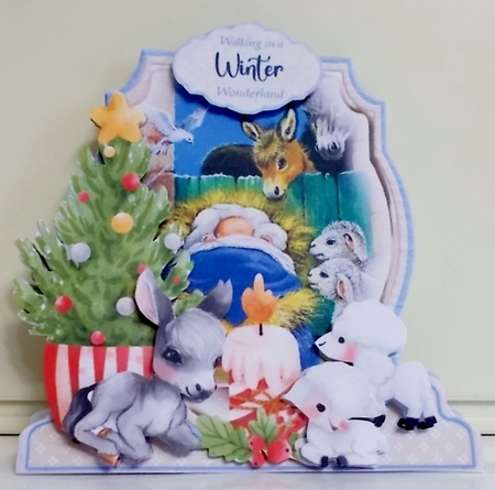 Christmas is in the Air 22 Shaped 6x6 Card & Envelope Kit by Pam Stubley