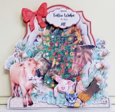 Christmas is in the Air 24 Shaped 6x6 Card & Envelope Kit by Pam Stubley