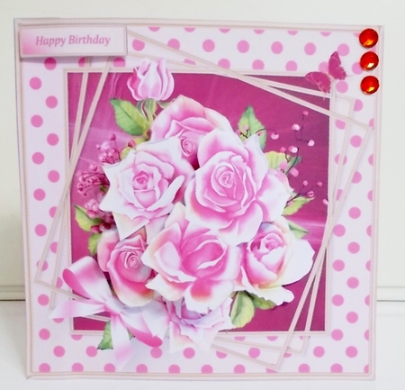 Rose Bouquet - Decoupage Card Mini Kit by Pam Stubley