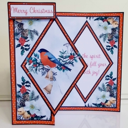 Christmas BellFinch DFB 5 x 7 by Pam Stubley