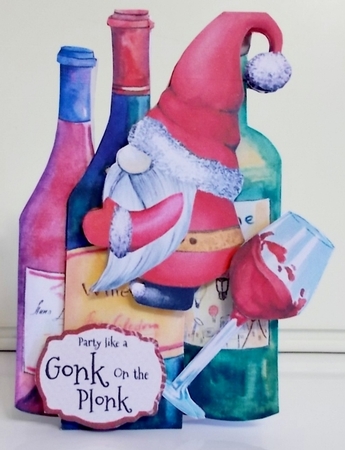 Get Your Christmas Gonk On 8 Shaped Card Mini Kit by Pam Stubley