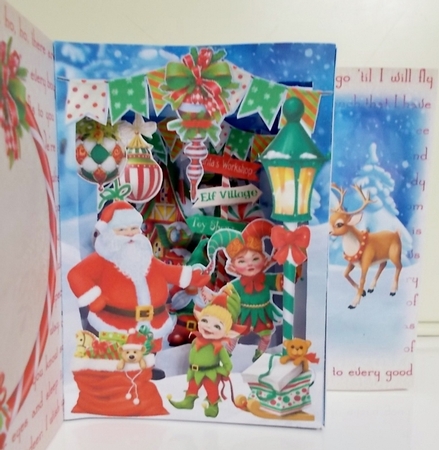 North Pole Advent Storybook Tunnel Card by Pam Stubley