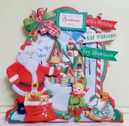 North Pole Advent 1 XL Shaped Card Kit by Pam Stubley