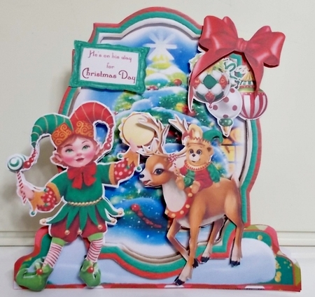 North Pole Advent 3 XL Shaped Card Kit by Pam Stubley
