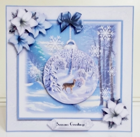 Deer Winter Bauble by Pam Stubley