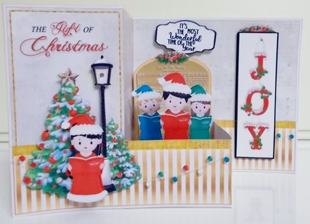 Christmas Joy Carolers Z-FOLD by Pam Stubley