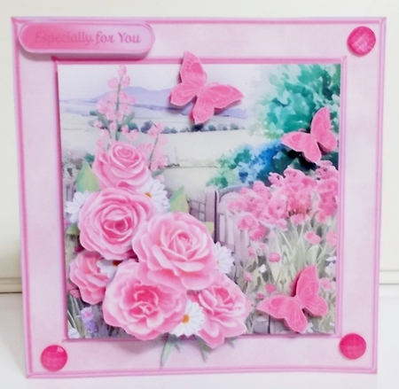 Country Garden - Decoupage Card Mini Kit by Pam Stubley
