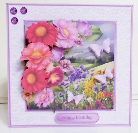 Summer Meadow - Decoupage Card Mini Kit by Pam Stubley