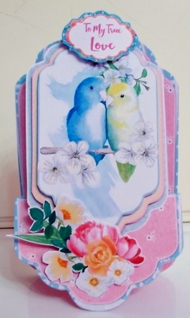 My Tweet Love 1 - Upright Z-fold Tag Card Mini Kit by Pam Stubley