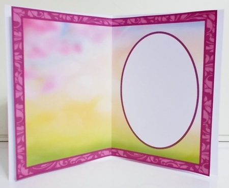 Plum Swirls, With Garden Scene - Insert by Pam Stubley
