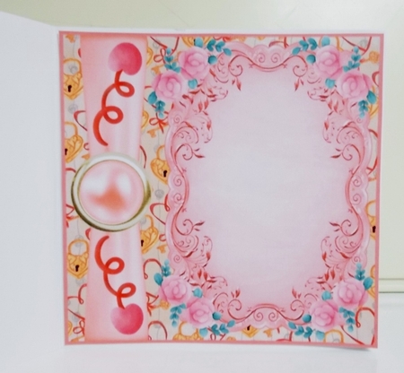 Pink Valentines day insert by Pam Stubley