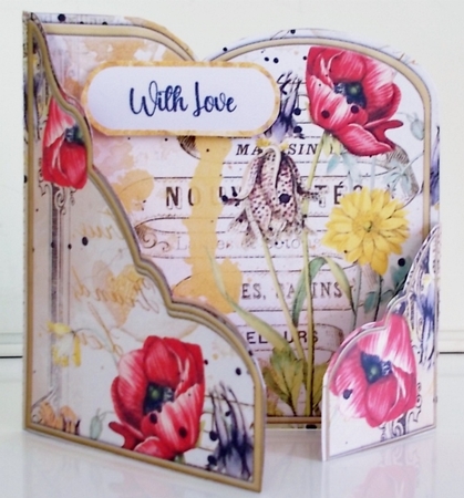 Wrap Around Gatefold Vintage Flowers 2 Mini Kit #2 by Pam Stubley