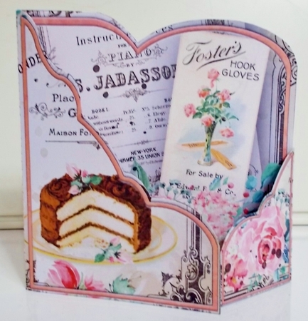 Wrap Around Gatefold Vintage Flowers 2 Mini Kit #4 by Pam Stubley