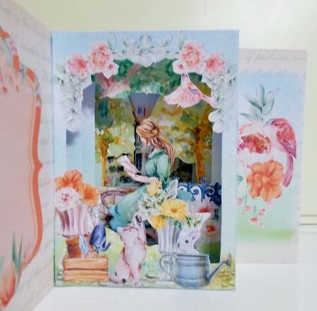 Blossoming Spring Storybook Tunnel Card by Pam Stubley