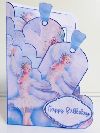 Ballerina Scalloped Pocket Card Mini Kit #2 by Pam Stubley