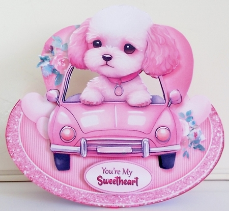 Puppy Love Card Front Kit-10 by Pam Stubley