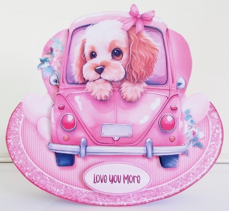 Puppy Love Card Front Kit-11 by Pam Stubley