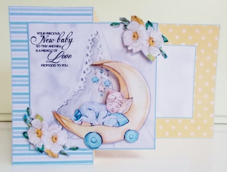 New Baby Boy Fold back with Folio Option 3 by Pam Stubley
