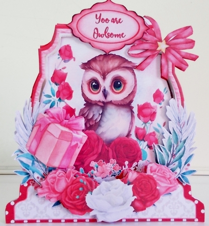 Hoot, Hoot! You are Cute 4 XL Shaped Card Kit by Pam Stubley