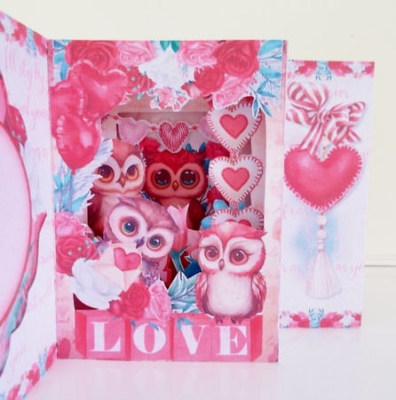 Hoot, Hoot! You are Cute Storybook Tunnel Card by Pam Stubley