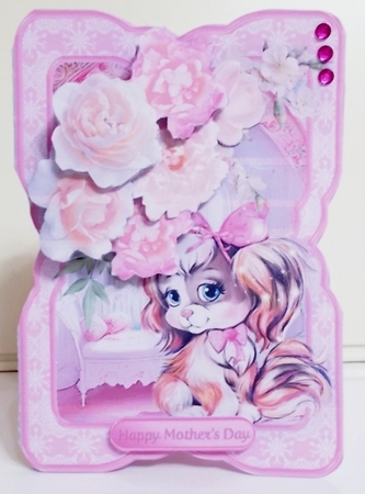 Sweet Puppy - Shaped Card Mini Kit by Pam Stubley