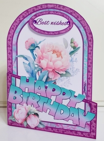 Cutaway Boot with peonies by Pam Stubley