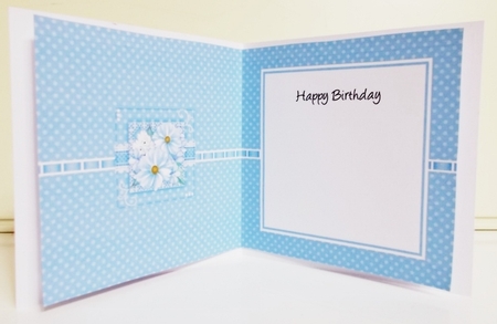 A Touch of Elegance Roses Pearls and Lace square landscape insert by Pam Stubley
